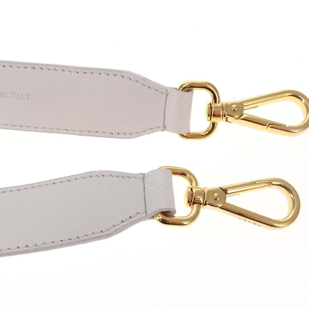 Prada Strap White Leather and Crystal GHW