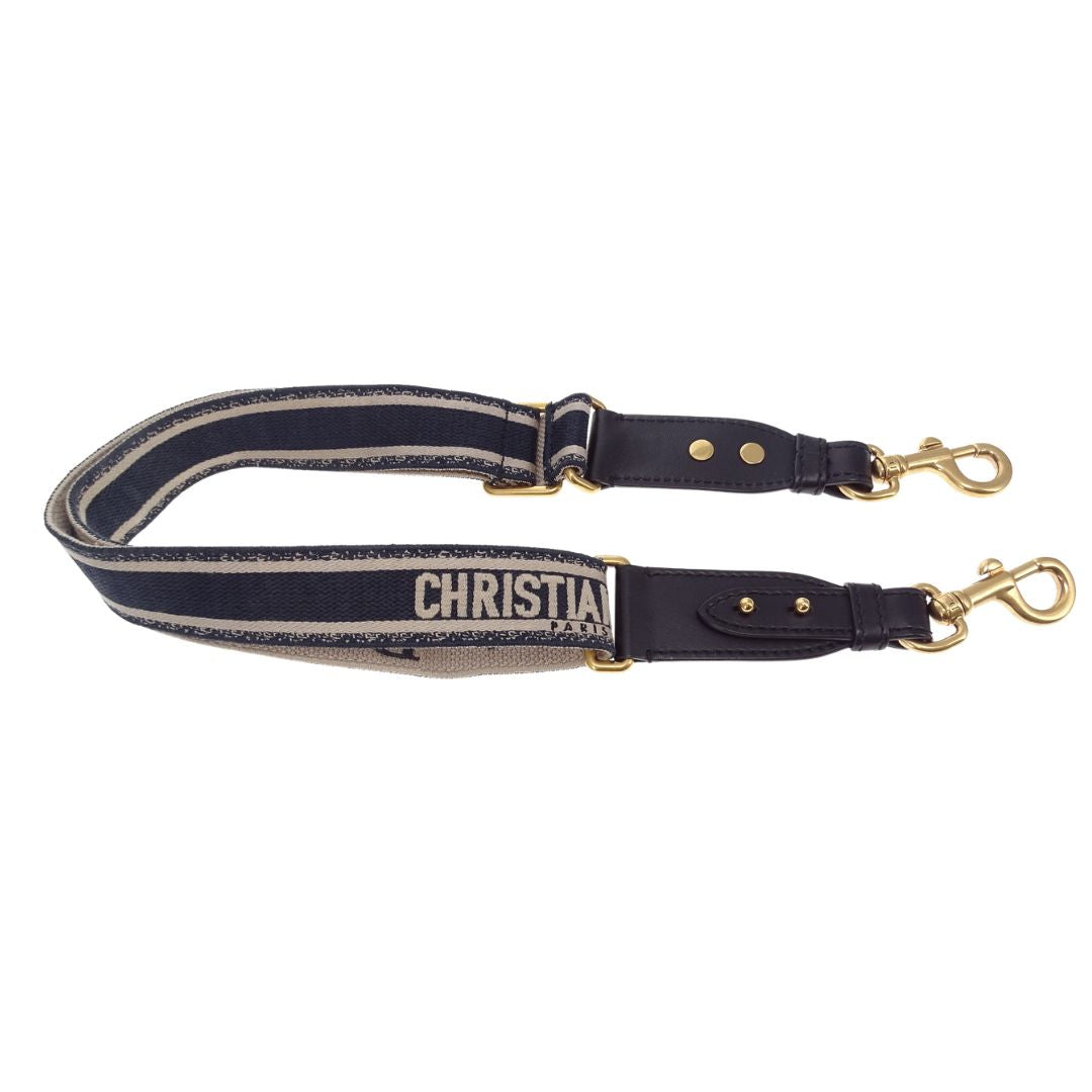 Dior Adjustable Shoulder Strap Dior Logo Embroidery