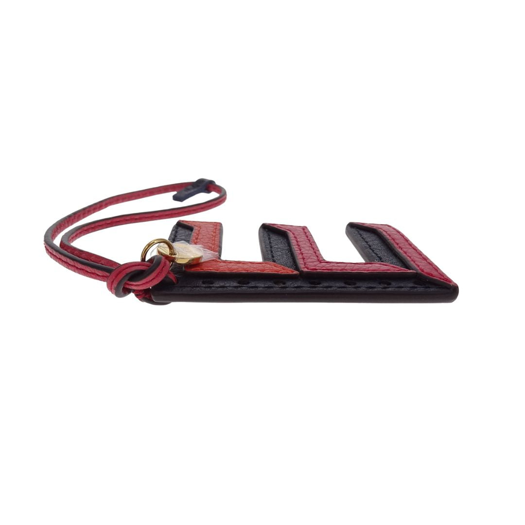 Mulberry Tri-Colour Leather Keyring-E