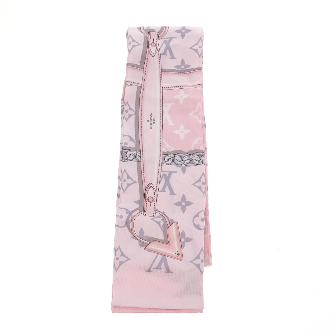 Louis Vuitton Monogram Confidential Bandeau Pink 100% Silk