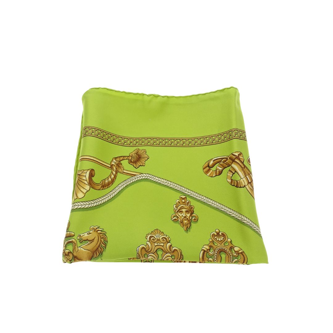 Hermes 90x90cm 100% Silk Sésame Scarf