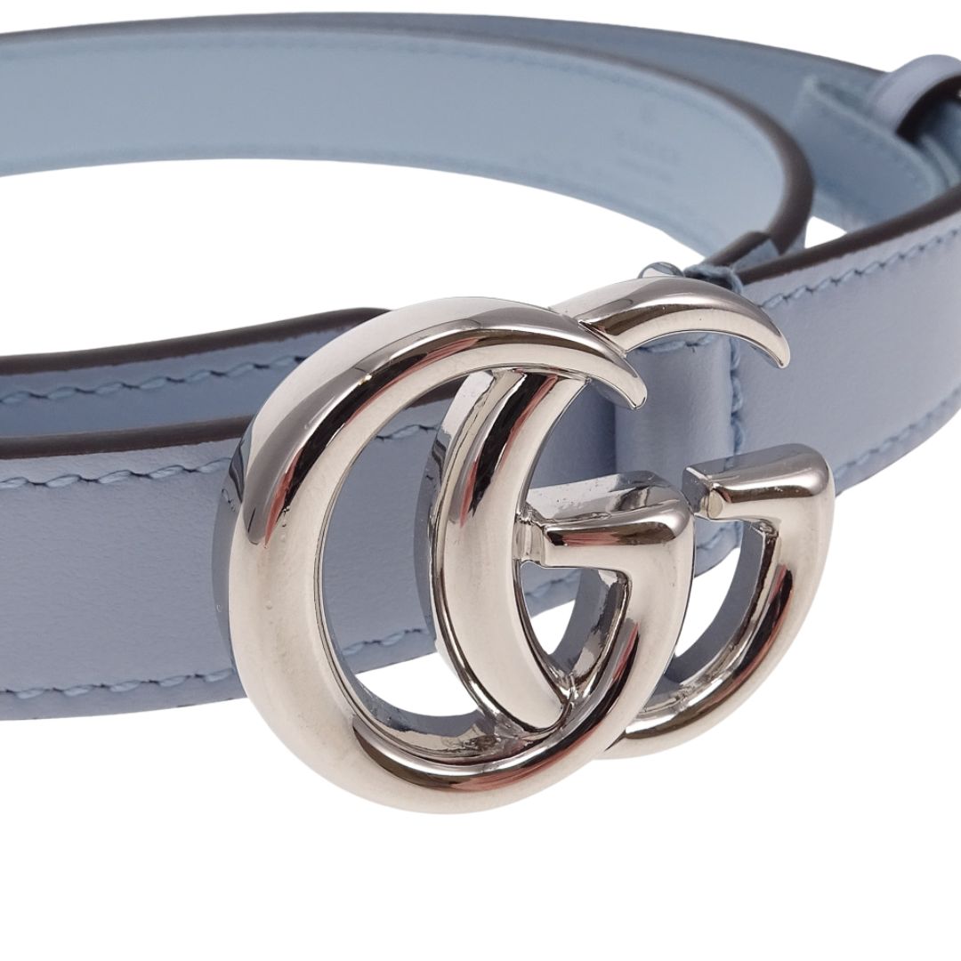 Gucci Belt Thin Baby Blue SHW 75cm