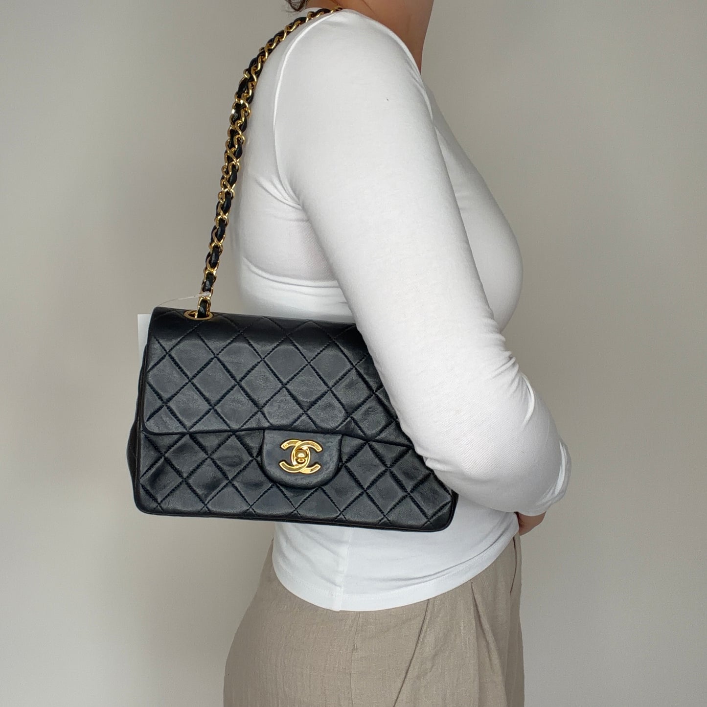 Chanel Classic Double Flap Small Black GHW 1991/94