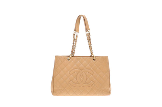 Chanel Beige Caviar GHW GST 2004/05