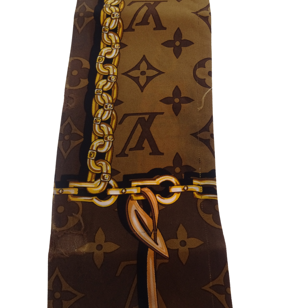 Louis Vuitton Silk Monogram Cinfidential Bandeau (With Tag)
