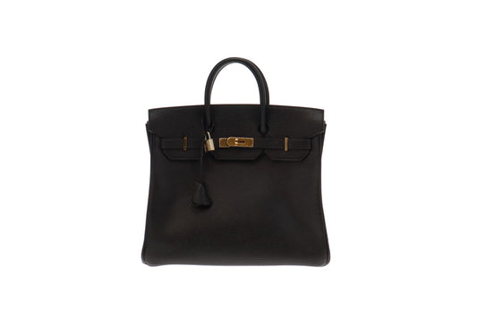 Hermes 35cm Sable Ardennes Leather Birkin Bag with Gold Hardware