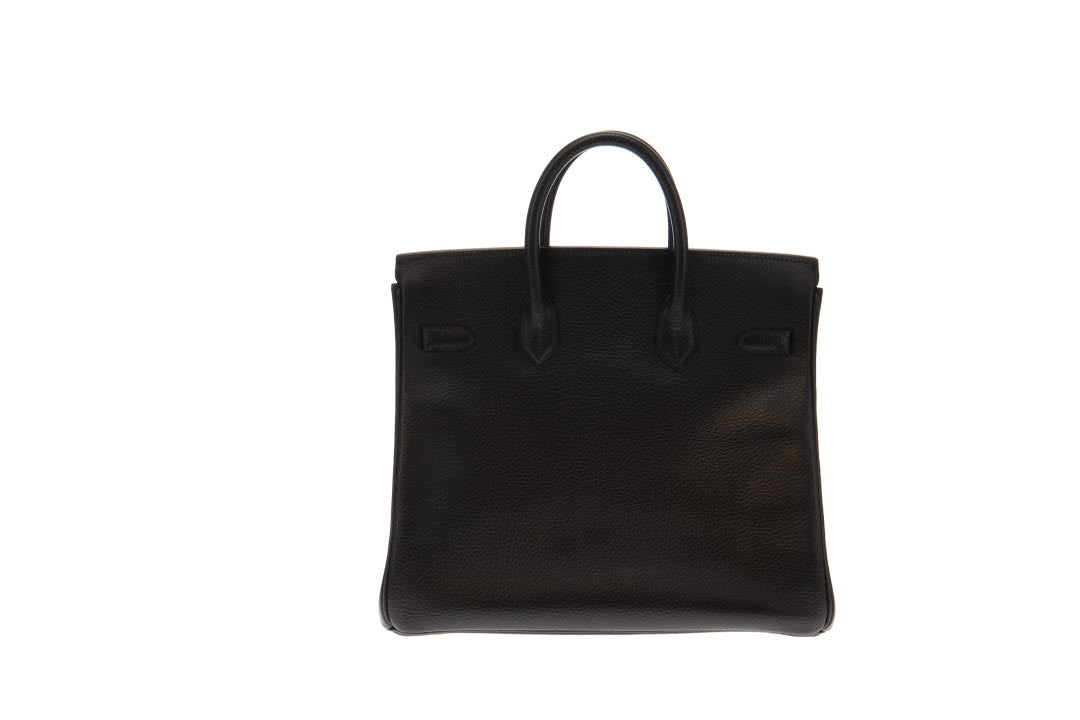 Hermes Hac Birkin 32 2001 Black Ardennes – Designer Exchange Ltd