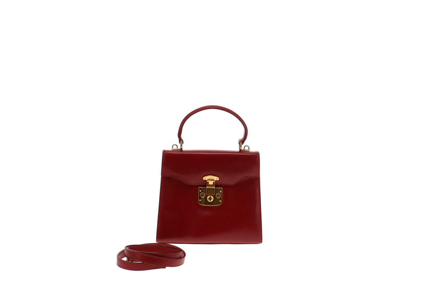 Gucci Vintage Kelly Lady Lock Bag Red