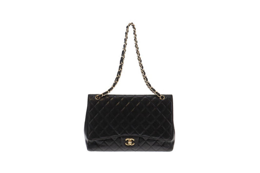 Chanel Vintage Caviar Single Flap Maxi Classic