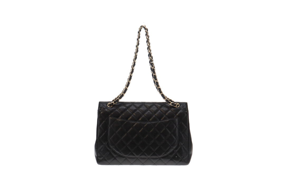 Chanel Vintage Caviar Single Flap Maxi Classic – Designer Exchange Ltd