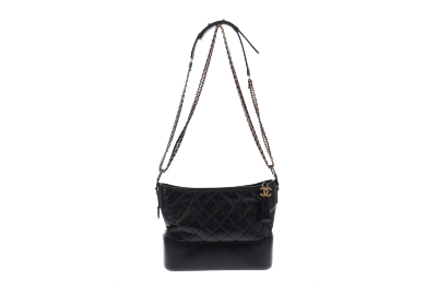 Buy Chanel Gabrielle Hobo Quilted Calfskin Large Black 2301801