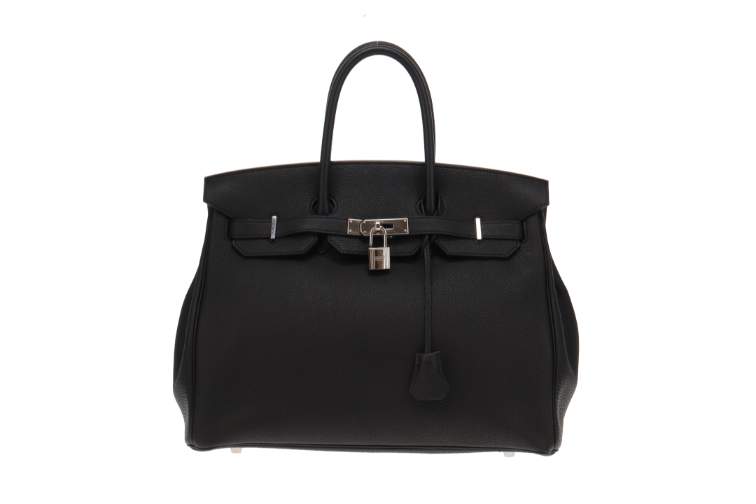 Hermes Birkin 35cm Black Togo Leather With Palladium Hardware 2014