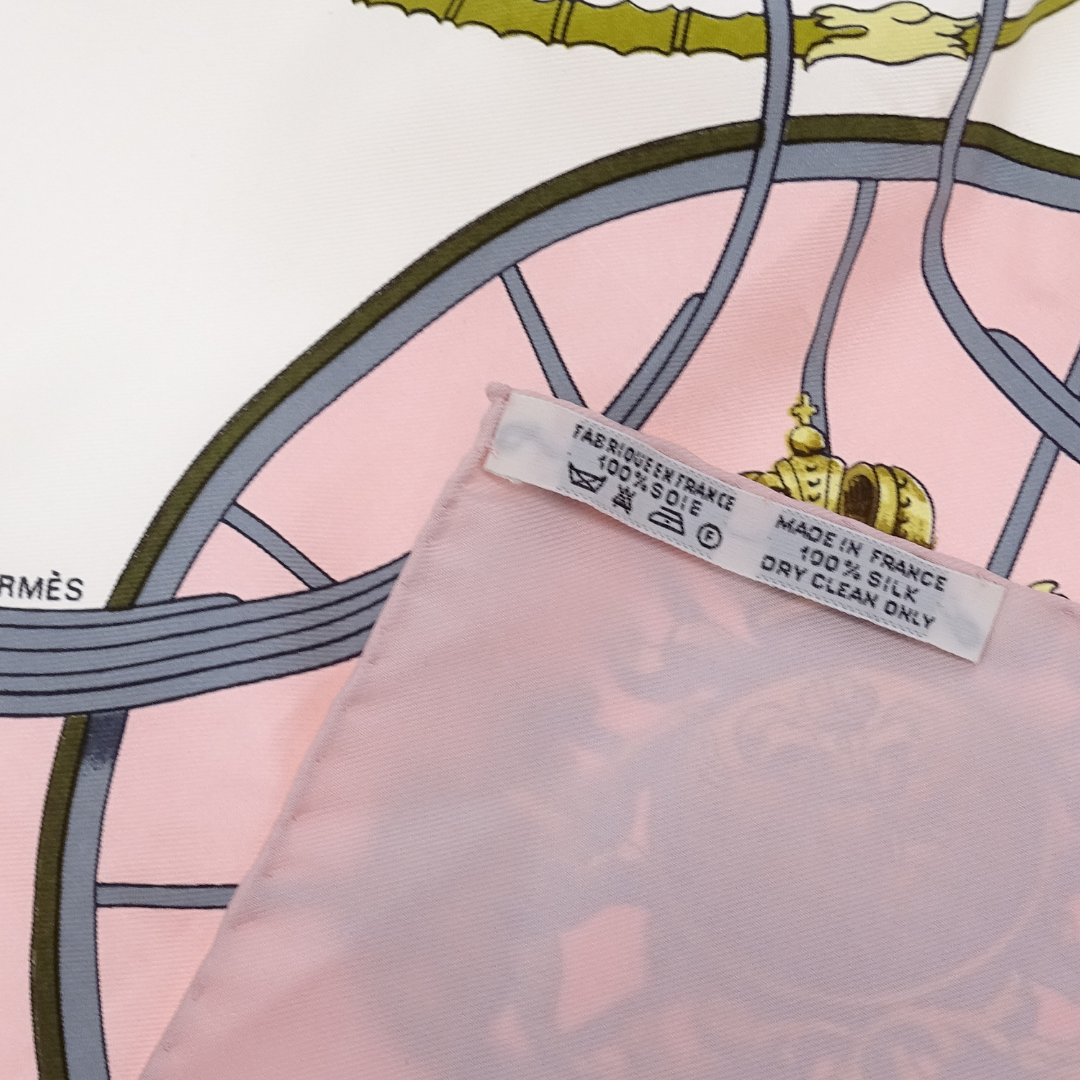 Hermes Springs 100 % Silk Scarf 90