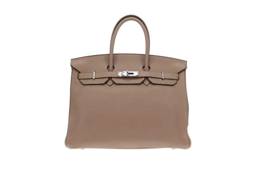 Hermes Gris Tourterlle Clemence PHW Birkin 35 2009