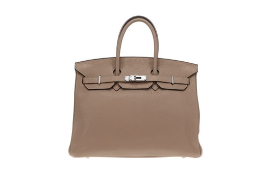 Hermes Gris Tourterlle Clemence PHW Birkin 35 2009