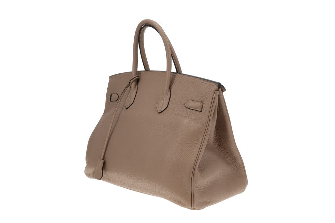 Hermes Gris Tourterlle Clemence PHW Birkin 35 2009