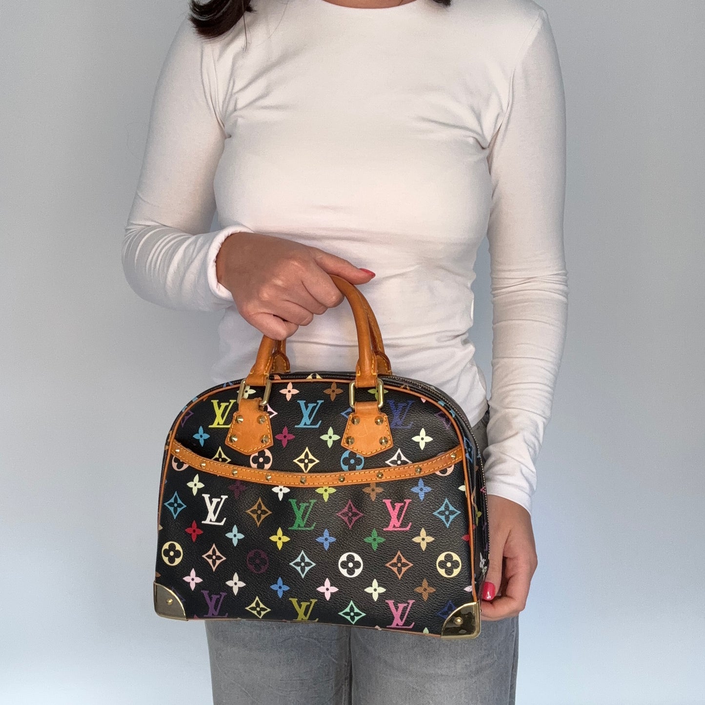 Louis Vuitton Trouville Black Multicolour Takashi Murakami MI0094