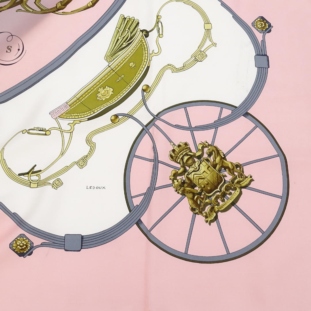 Hermes Springs 100 % Silk Scarf 90