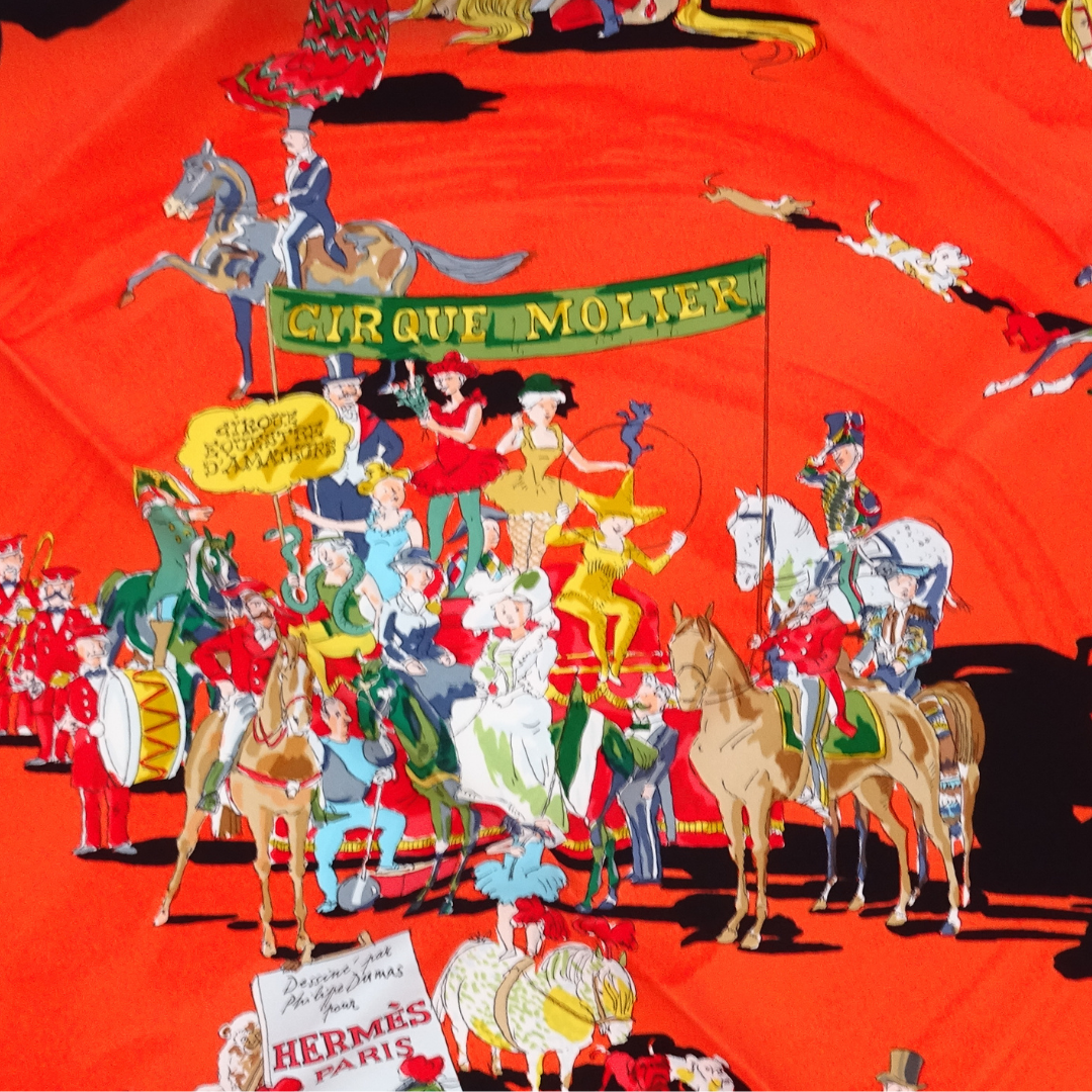 Hermes Cirque Molier Silk Scarf 90cm