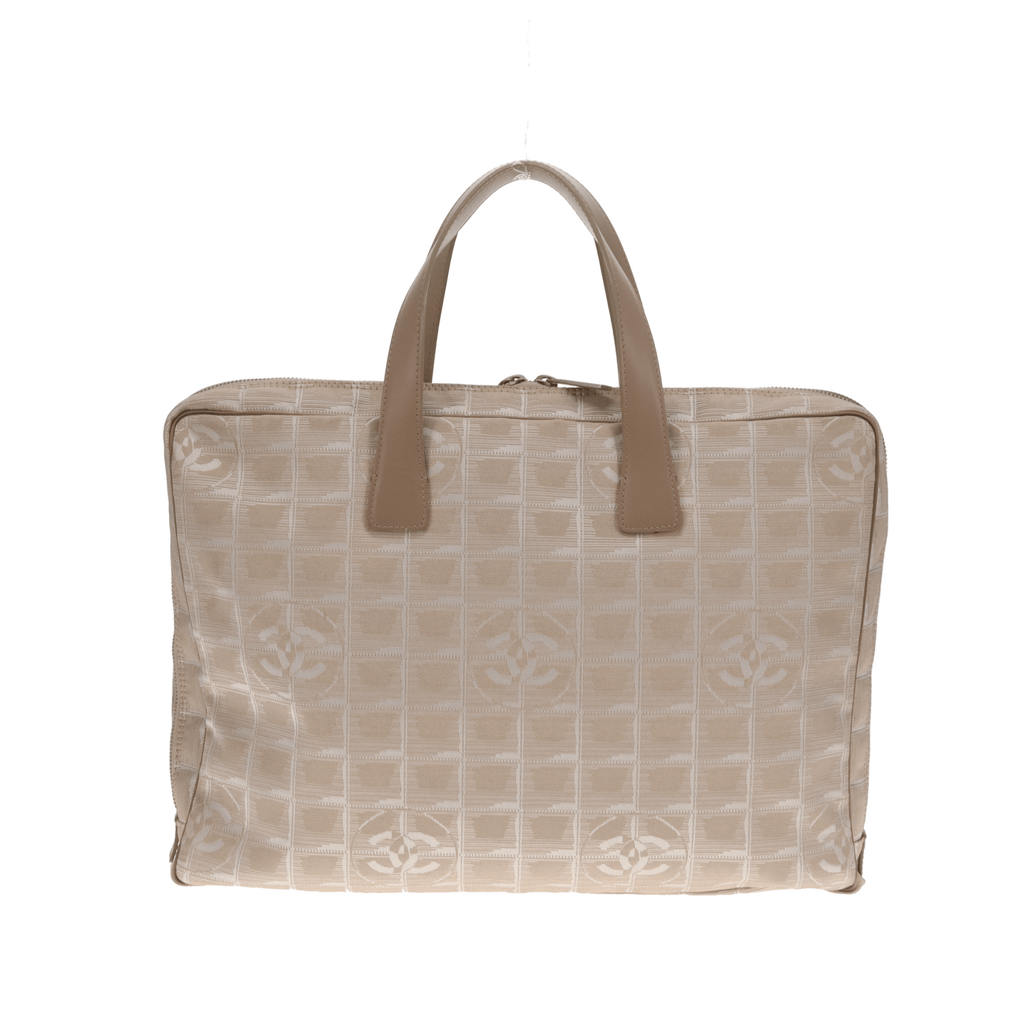 Porte-documents Chanel New Travel Line en nylon beige 2002/03