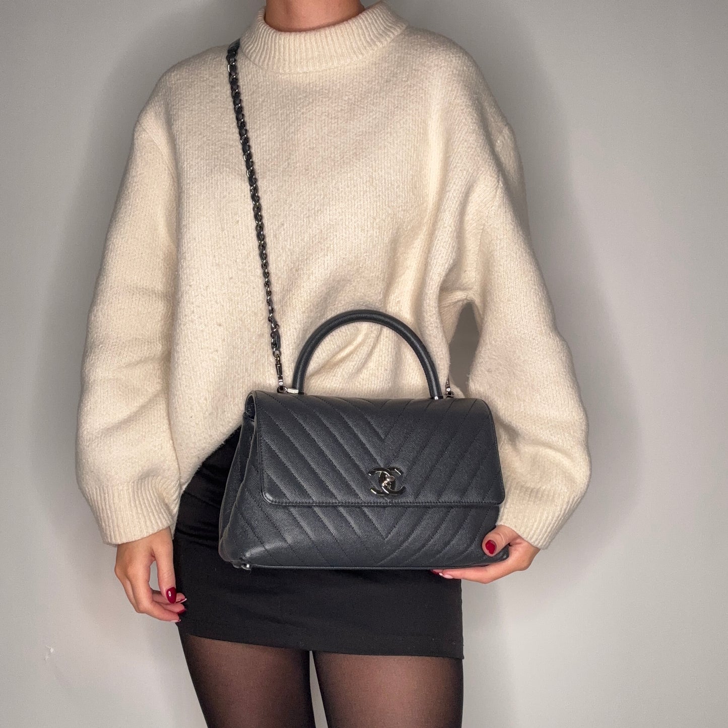 Chanel Coco Handle Charcoal Small 2019/20 2