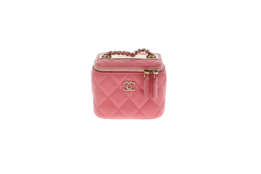 Chanel Trendy Vanity Mini Pink Lambskin GHW 2020