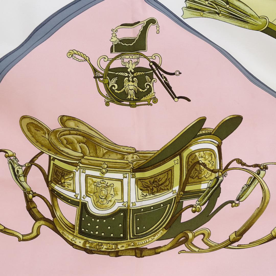 Hermes Springs 100 % Silk Scarf 90