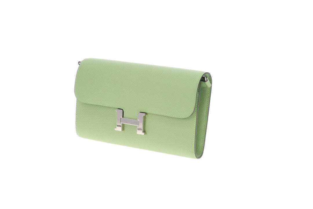 Hermes Constance Long To Go Wallet Vert Criquet Epsom 2020