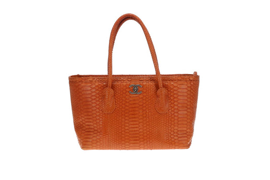 Chanel Python Executive Cerf Tote Luxe Ligne 2014/15