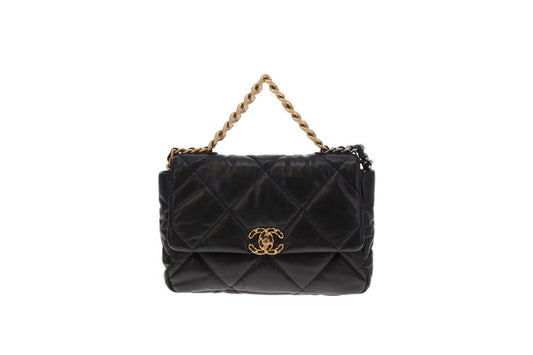 Chanel 19 Goatskin Large Black (30 Series) 2021