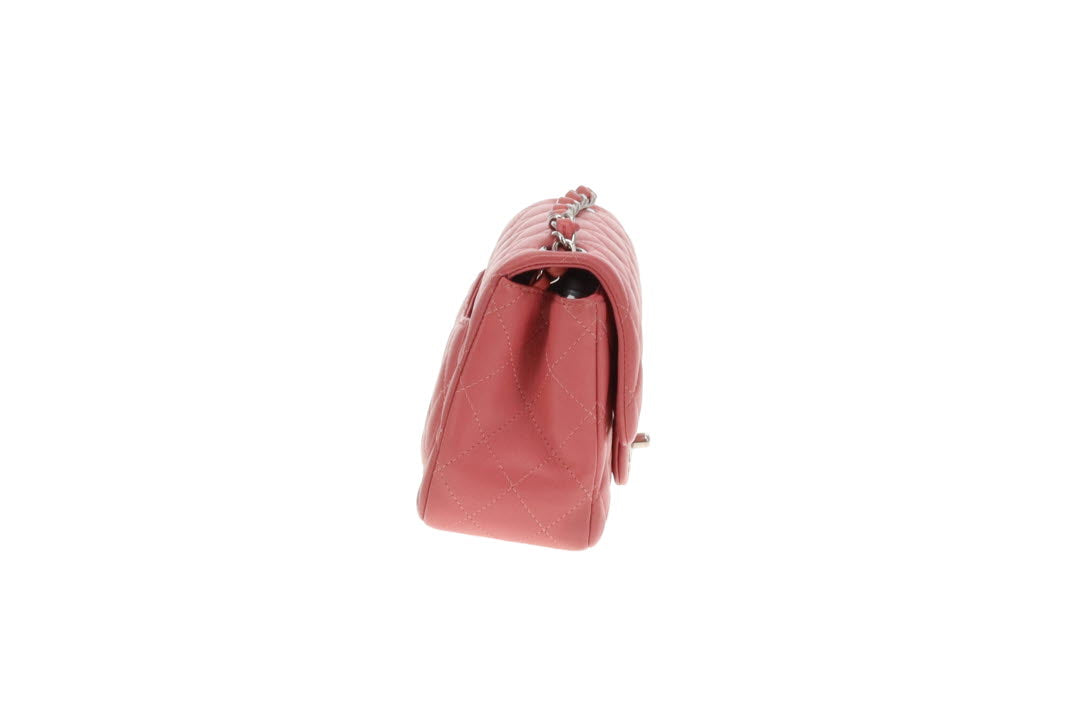 Chanel Mini Square Flap Pink Lambskin SHW 2019