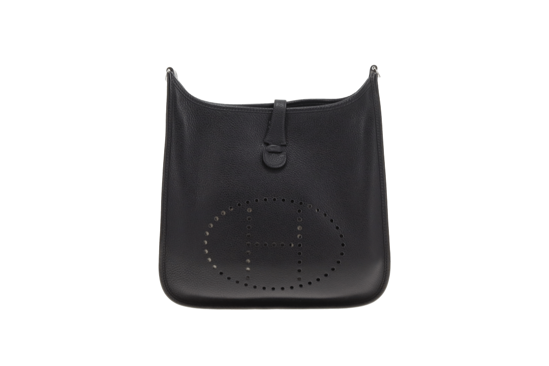Hermes Evelyne III PM Black Togo Leather 2008