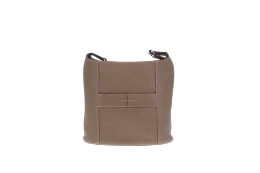 Hermes Good News PM Etoupe Clemence Crossbody Bag 2008