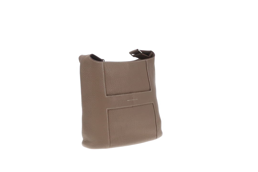 Hermes Good News PM Etoupe Clemence Crossbody Bag 2008