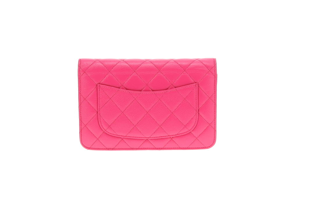 Chanel Wallet on Chain Hot Pink Caviar SHW 2015/16