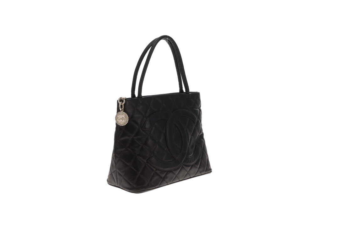 Chanel Medallion Tote Black Caviar SHW 2003/04