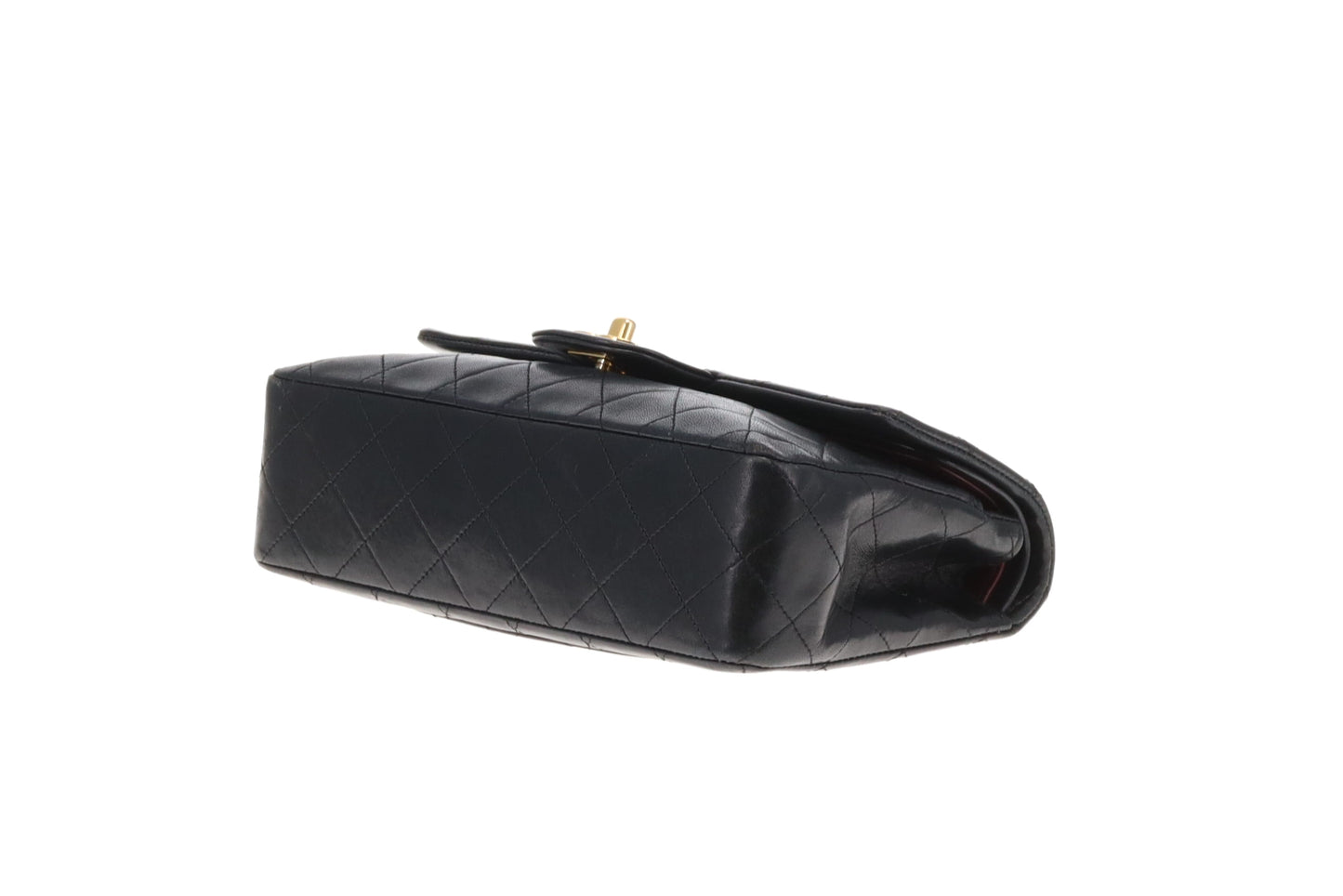 Chanel Vintage Black Lambskin Classic Flap 1989/91