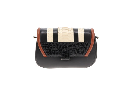 Proenza Schouler U Bag Shiny Calf Chalky Python And Embossed Croc (RRP €2000)