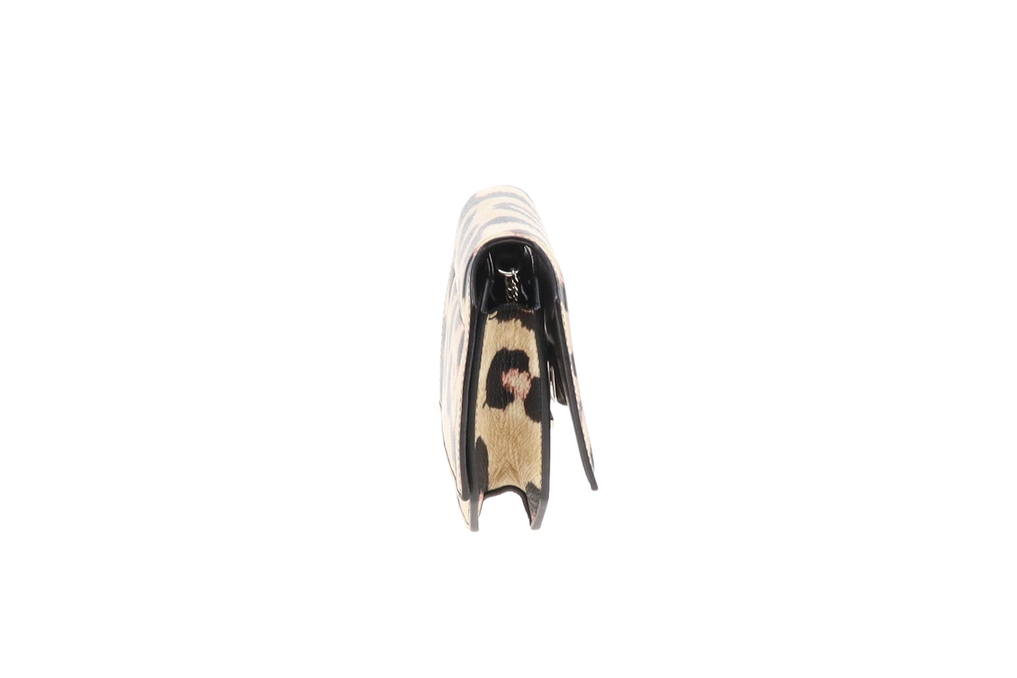 Givenchy Jaguar Print Grainy Calfskin Leather Bow Cut Wallet On Chain