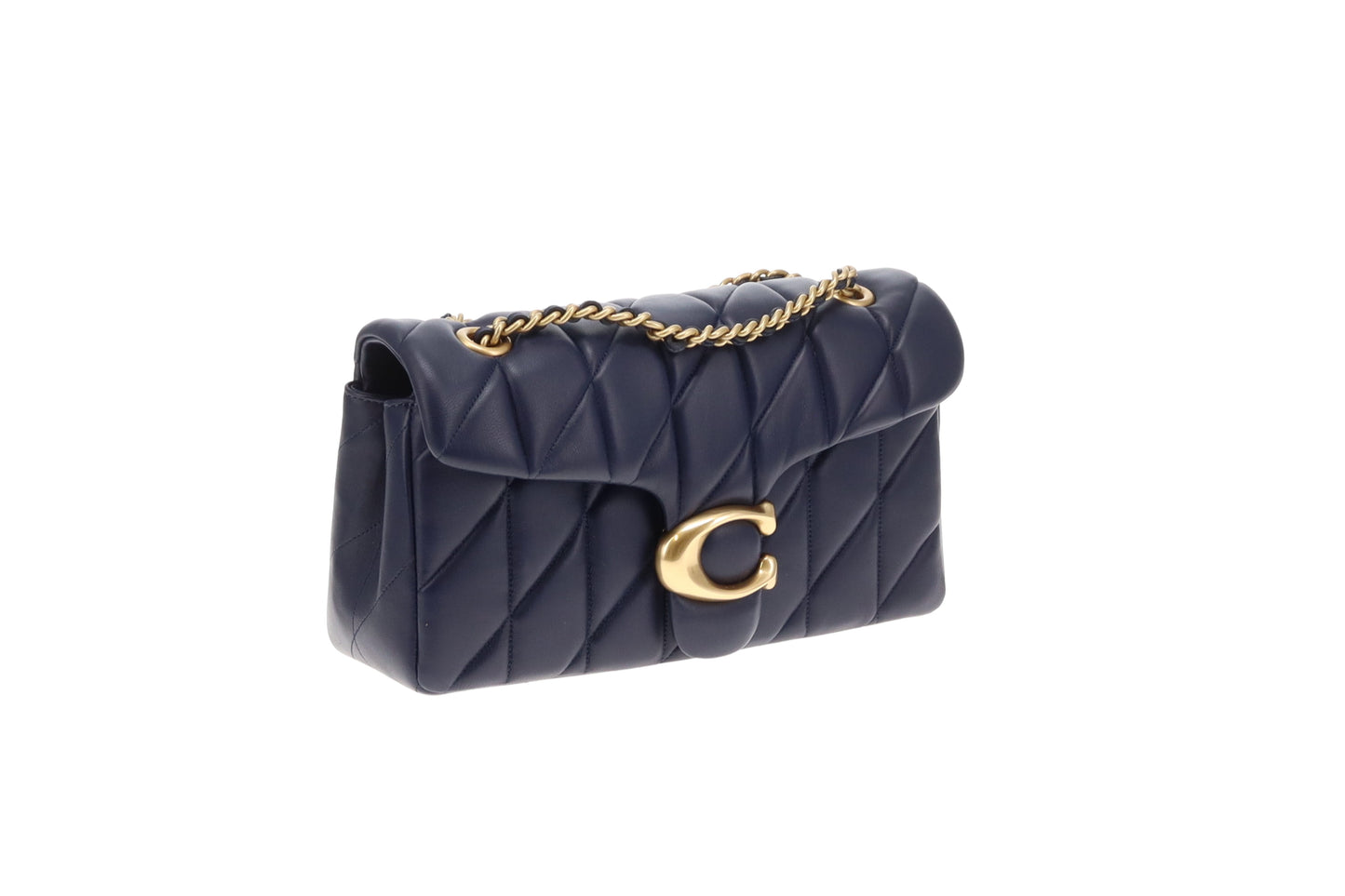 Coach Tabby Quilted 26 Navy Nappa Leather GHW