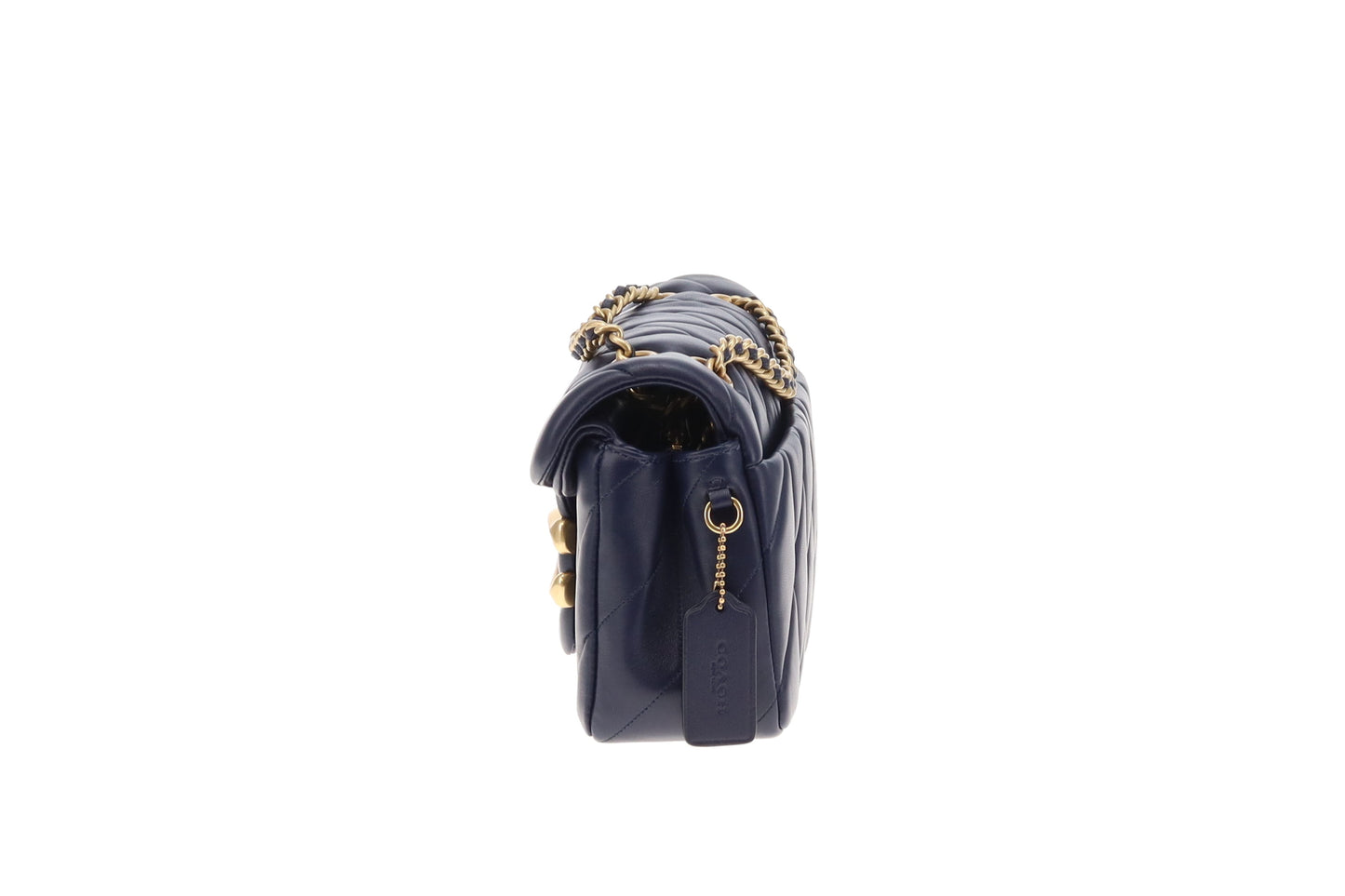 Coach Tabby Quilted 26 Navy Nappa Leather GHW