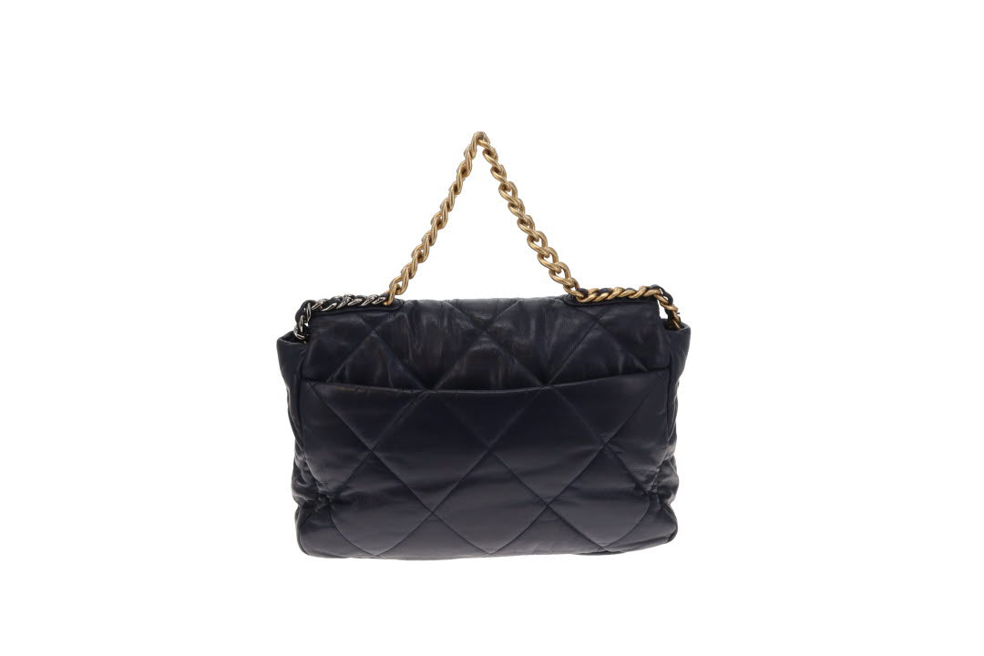 Chanel 19 Maxi Flap Navy 2020