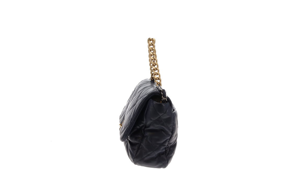 Chanel 19 Maxi Flap Navy 2020