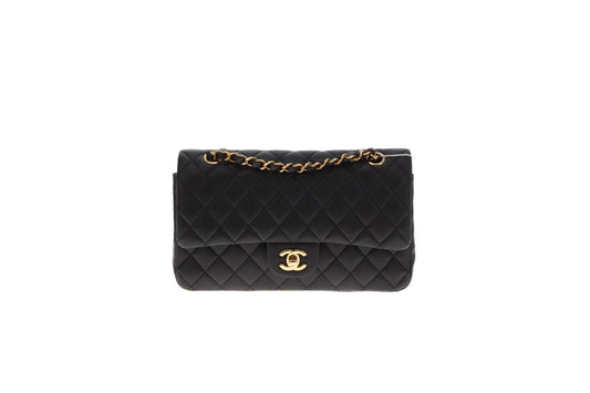 Chanel Medium Classic Lambskin Double Flap Black with GHW 2010/11