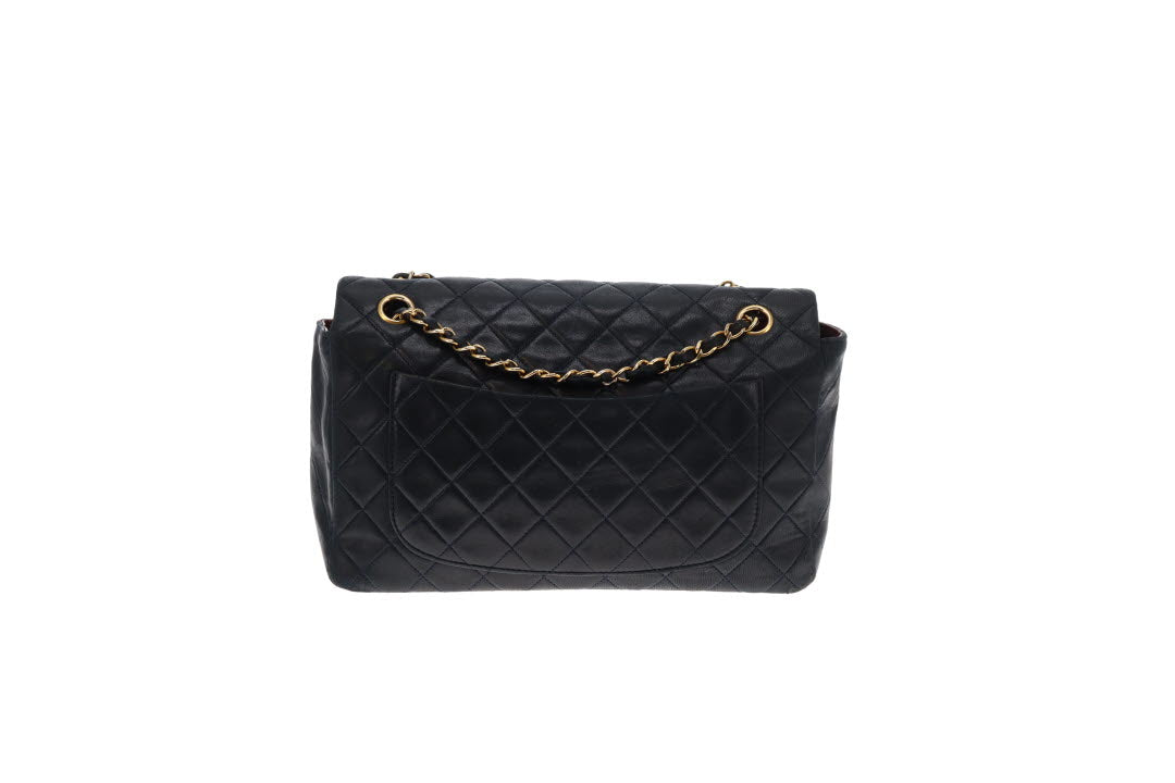 Chanel Classic Flap Vintage Navy With Removable Purse 1989/91