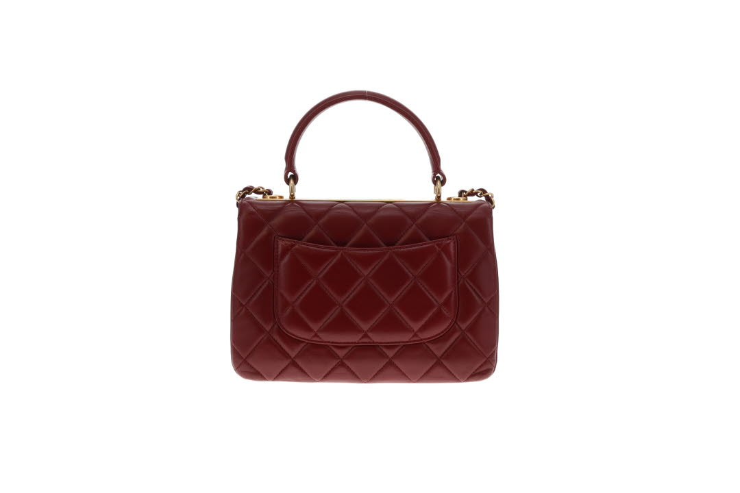 Chanel Trendy Small Burgundy Lambskin GHW 2015/16