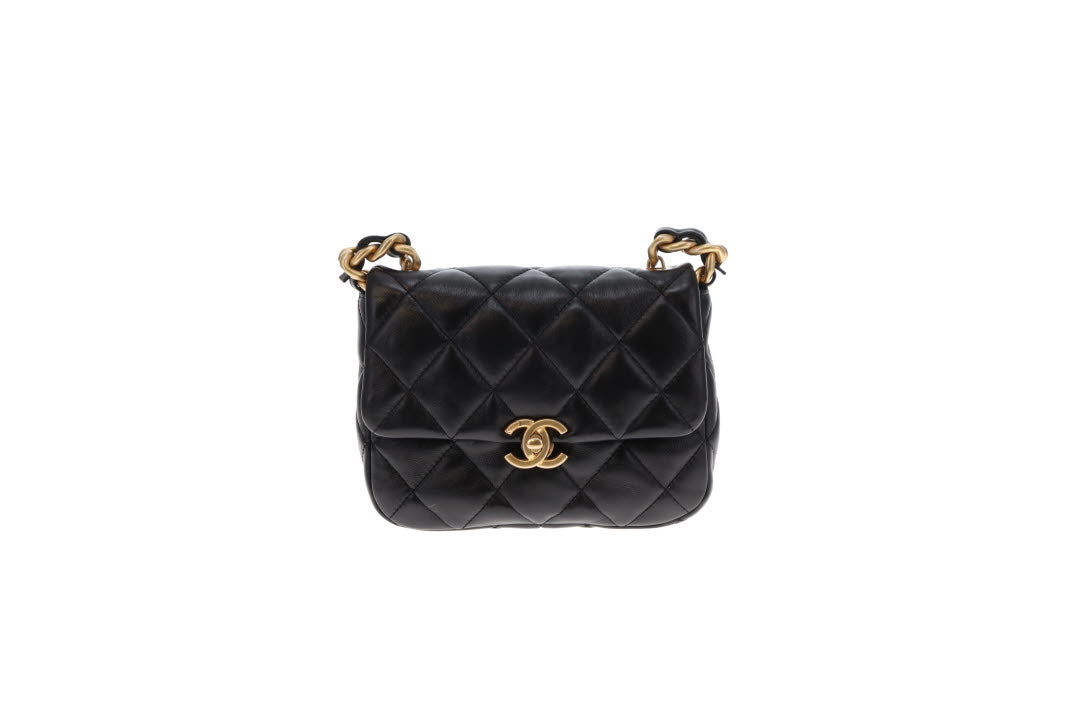 Chanel Mini Candy Chain Flap Bag Black (NFID)