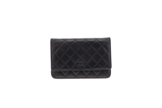 Chanel Wallet On Chain Timeless Classic Black Lambskin 2016/17