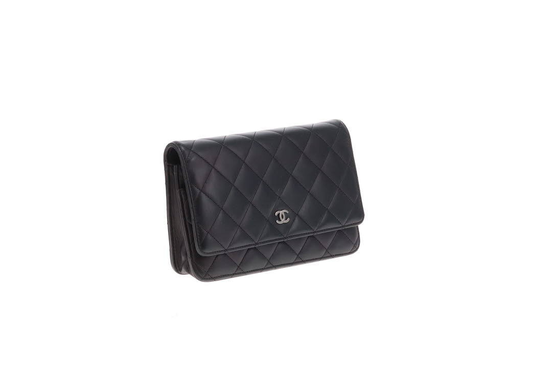 Chanel Wallet On Chain Timeless Classic Black Lambskin 2016/17