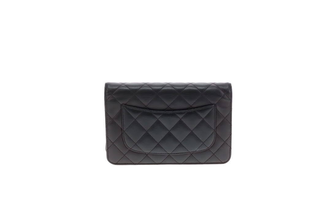 Chanel Wallet On Chain Timeless Classic Black Lambskin 2016/17